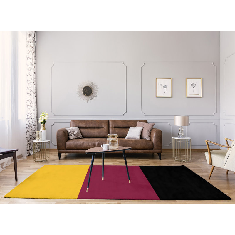 Tapis de zone rouge/jaune, Rectangle 9 pi x 12 pi