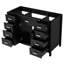 Base de meuble-lavabo autoportant de 47 pouces avec portes et tiroirs à fermeture en douceur pour des solutions de rangement et d'organisation modernes pour la salle de bain-119867534