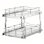Pull-Out Heavy Duty Double-Layer Drawer Basket for Cabinets – Carbon Steel with Electroplated Finish, Smooth Glide Slides, Space-Saving Storage Organizer