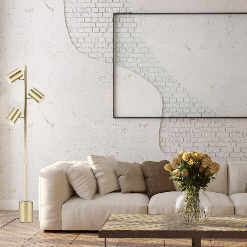 Ciancio 63'' Gold Floor Lamp
