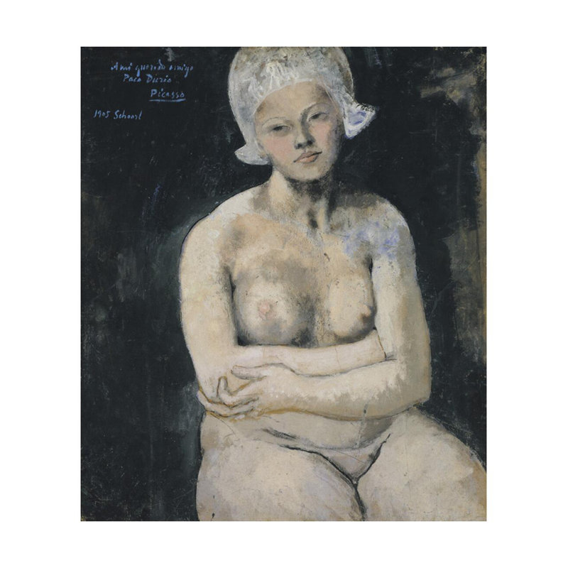 La Belle Hollandaise par Pablo Picasso - Estampe numérique, H 28 po x l 22 po