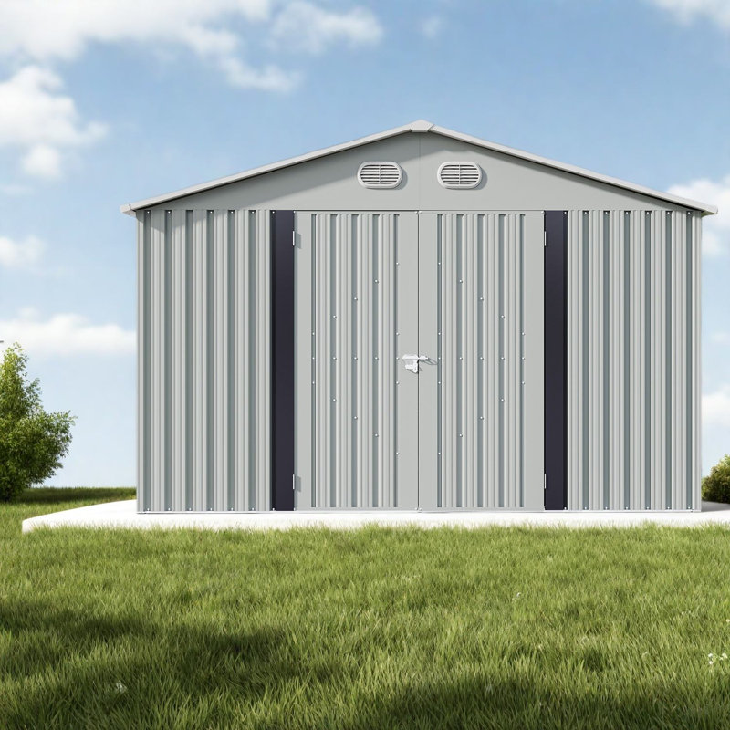 Large Sheds With Storage, Metal 10x12 Modern Backyard Garden Shed