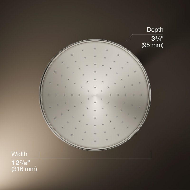 Rain Fixed Shower Head, Vibrant Polished Nickel