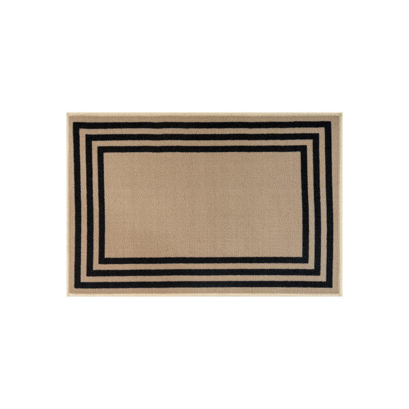 Tapis d'intérieur tissé à la machine Bolk, Cream, 2'x3'