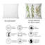 Carré, trois branches de saule - Coussin décoratif imprimé maison de campagne-60159539