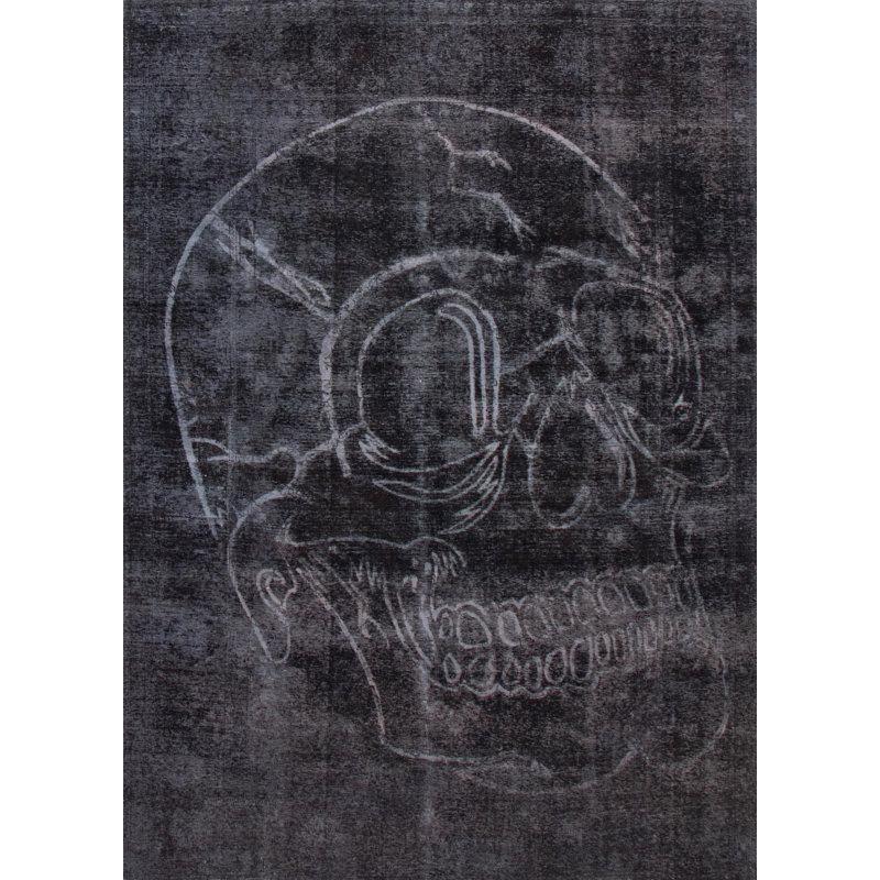 Tapis noir à transition de couleur 7 pi 10 po x 10 pi 10 po
