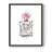 Perfume Bottle Framed Print - Solid Wood-1835514941-1835514914