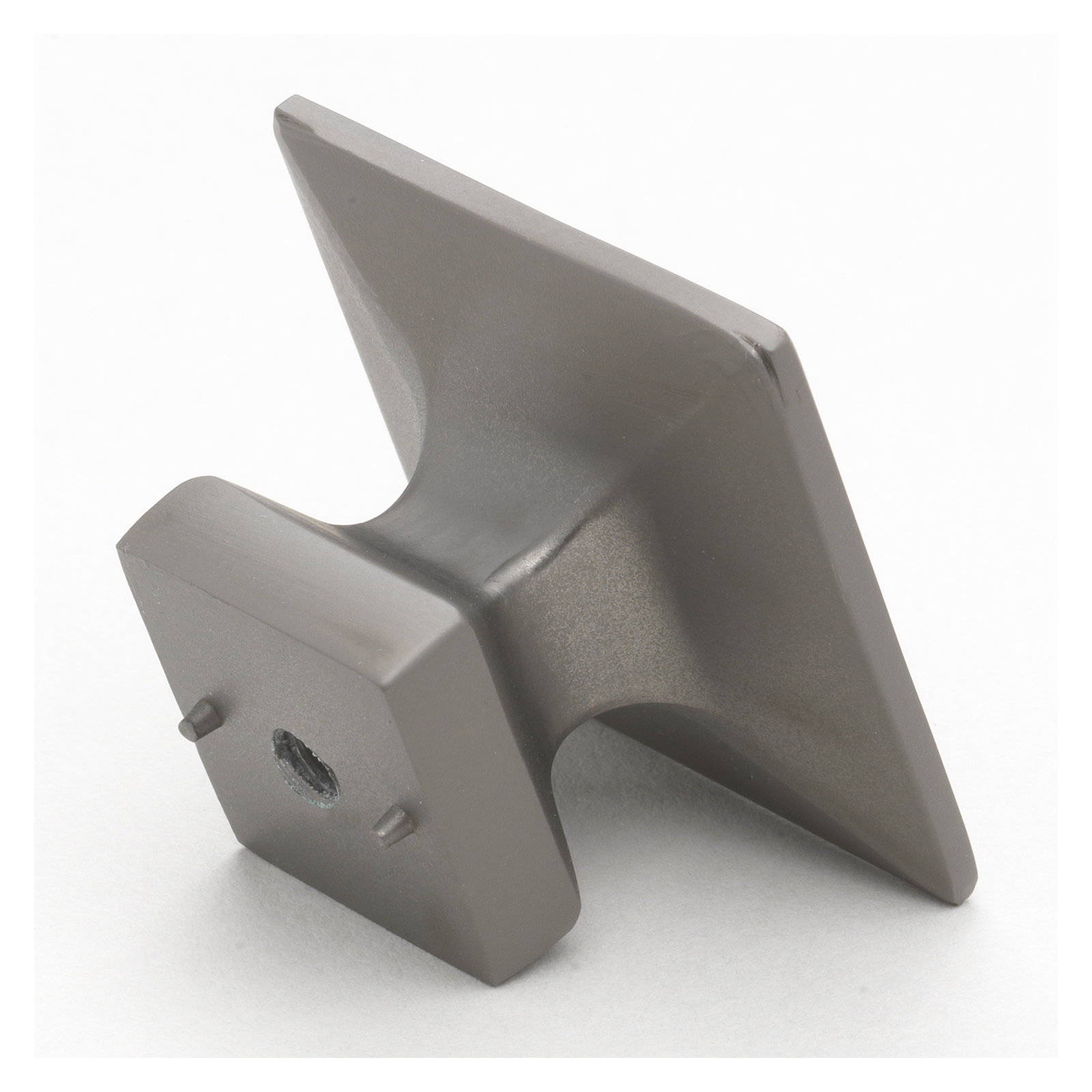 1 3/8" Length Square Knob, Graphite