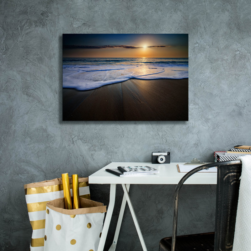«Coquina Sunrise» par Rick Berk, art mural sur toile, 26 po x 18 po, H 18 po x l 26 po x P 0,75 po