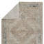 Tapis oriental tissé à la machine Debbe en polyester taupe / bleu-315007953