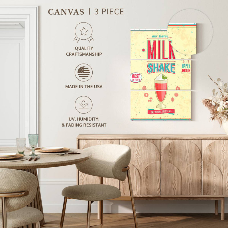Yarlin Retro Diner Milkshake, 57" H x 36" W