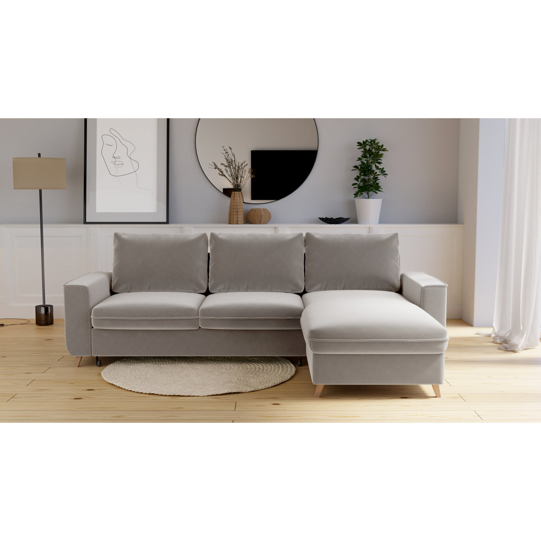 Ecksofa Pugmire mit Bettfunktion