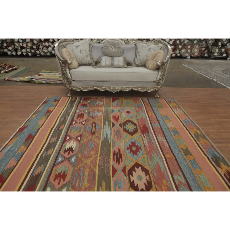 Tapis tribal en laine Nomad Kilim