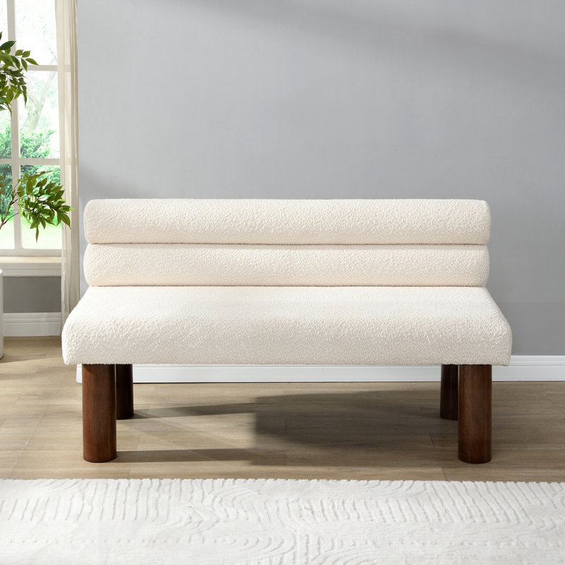Banc de salle à manger rembourré, Beige