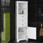 Grande armoire d'angle avec 3 tiroirs et porte, tablettes réglables, organisateur de rangement de salle de bain pour le salon ou la cuisine