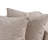 Elegant Corner Sofa with Pouffe, Sand Beige, 137.8 x 25.6 x 74.8 inches | 100% Hornbeam Frame, 100% Linen Upholstery, 32 DNS Foam for Comfort | Modern Design for Living Rooms, Durable Plastic Legs