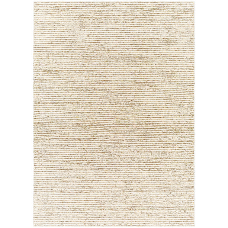 Rectangle Crowson No Pattern and Not Solid Color Handmade Flatweave Area Rug in Cream