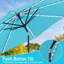 Parasol solaire de terrasse de 10 pi avec lumières DEL Arlmont & Co.-1112072419