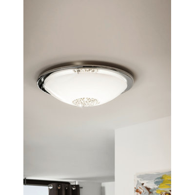 Abbdelrahmane Glass LED Flush Mount