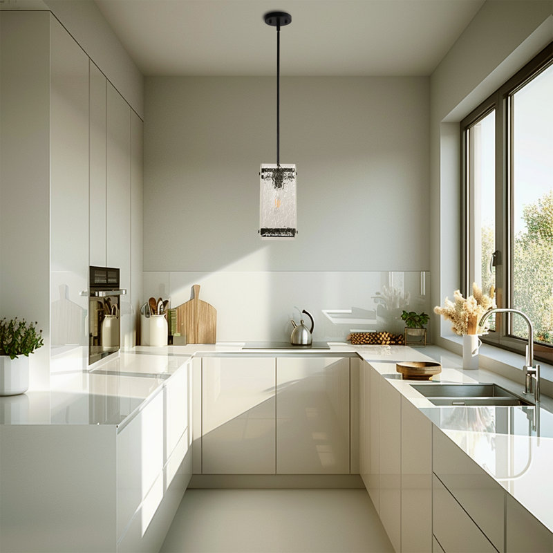 Luminaire suspendu noir 1 lumière Amirrah