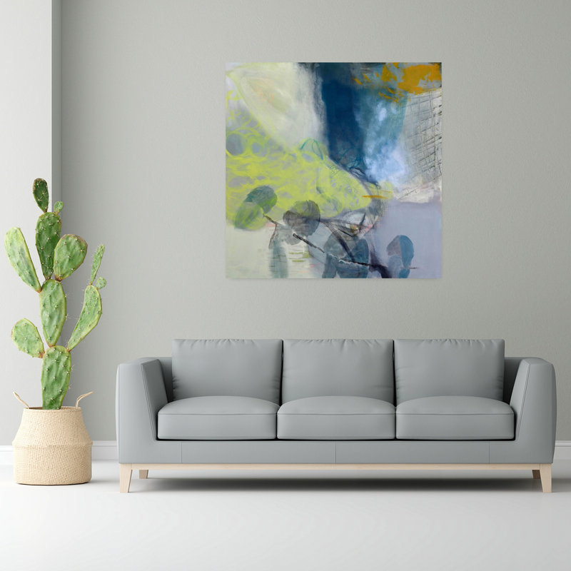 Clearing Space, art contemporain abstrait, H 48 po x l 48 po