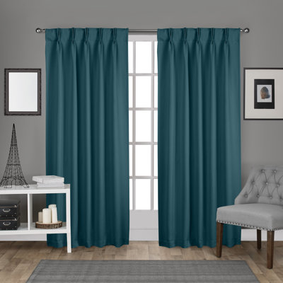 Sateen Room Darkening Curtain Pair
