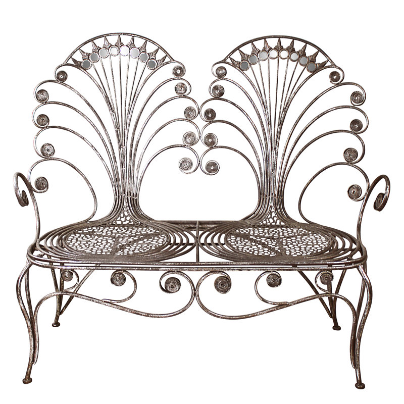 Aleiah Metal Outdoor Bench