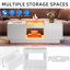 Solid Coffee Table with Storage-1550688661