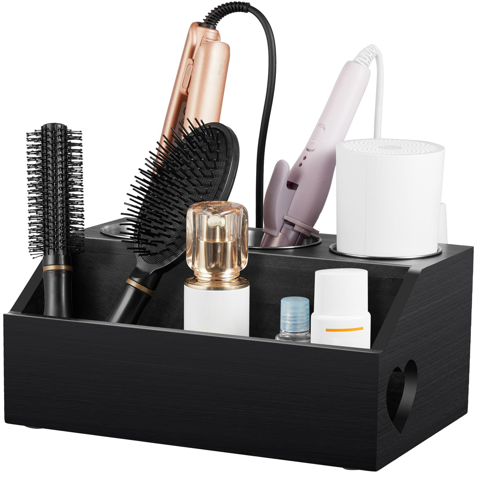 Hair Tool Organizer Wooden Hair Dryer Holder Wall Mount Hair Tool Organizer  Wooden Hair Dryer Holder Rustic Hair Tools