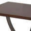 Table de bout carrée contemporaine avec tablette inférieure Rezan