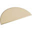 Demi-rond signature fronton en uréthane, brun clair apprêté-103268821-113221387-113057099
