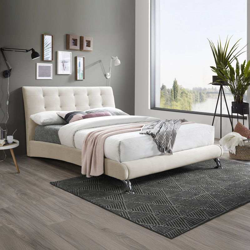 Casleton Upholstered Bed Frame, Small Double (4')