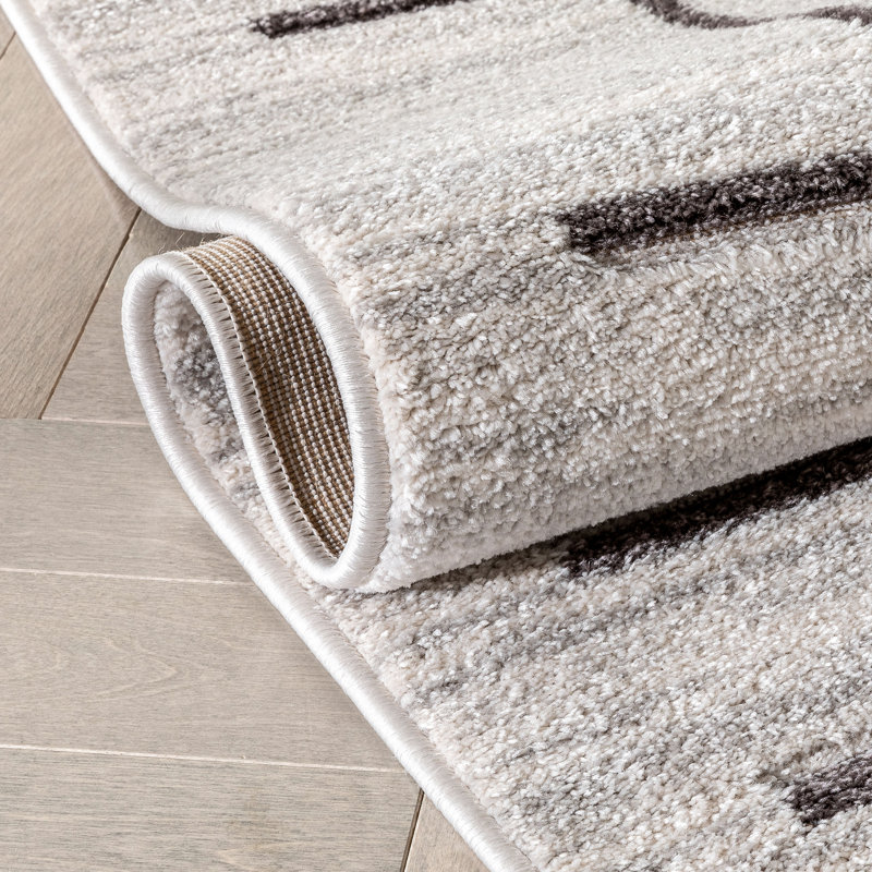 Whoa! Geometric Synthetic Area Rug, Rectangle 120 x 160cm
