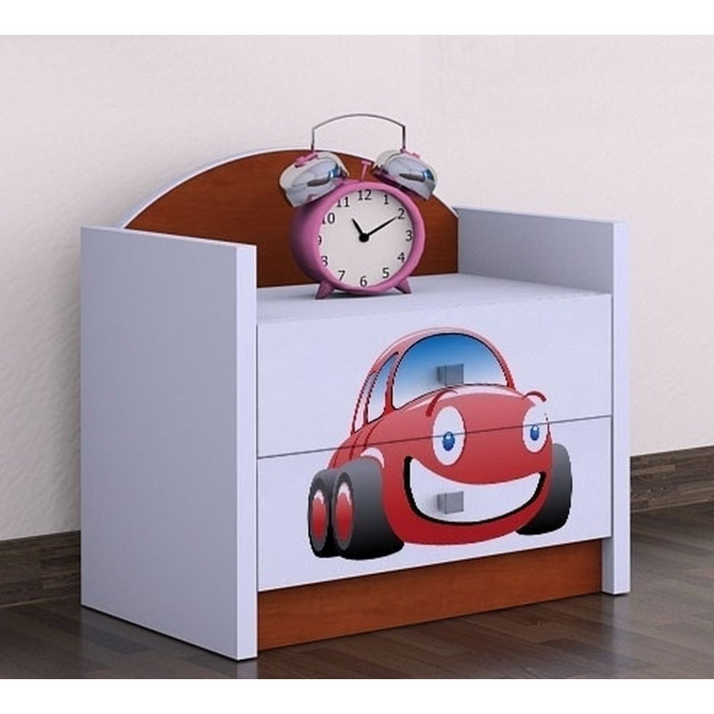 Shea 2 Drawer Nightstand, Brown