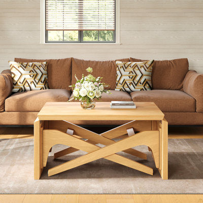 Transformer Coffee Table, 2 In 1 Table, Expandable Dining Table