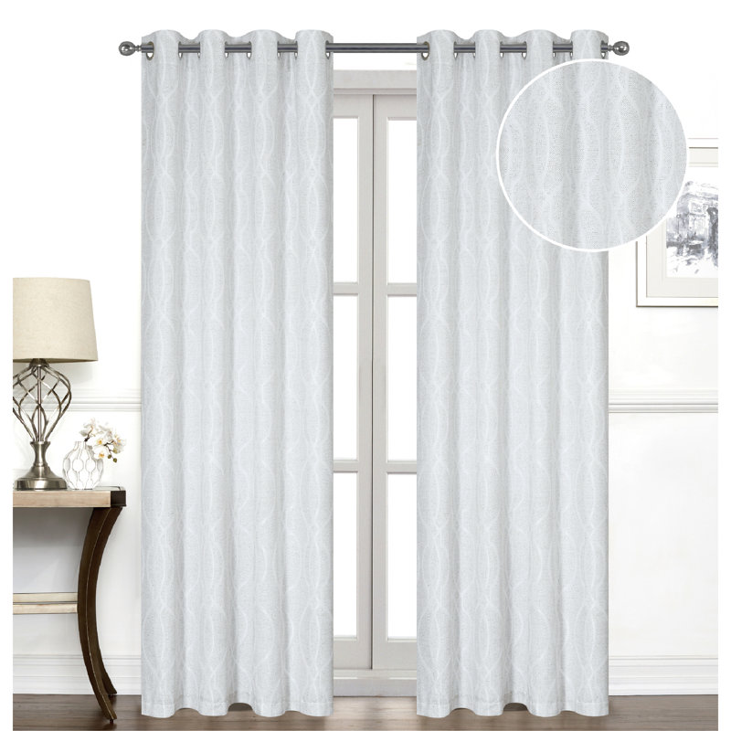 Room Darkening Curtain, Gray, 54" W x 84" H