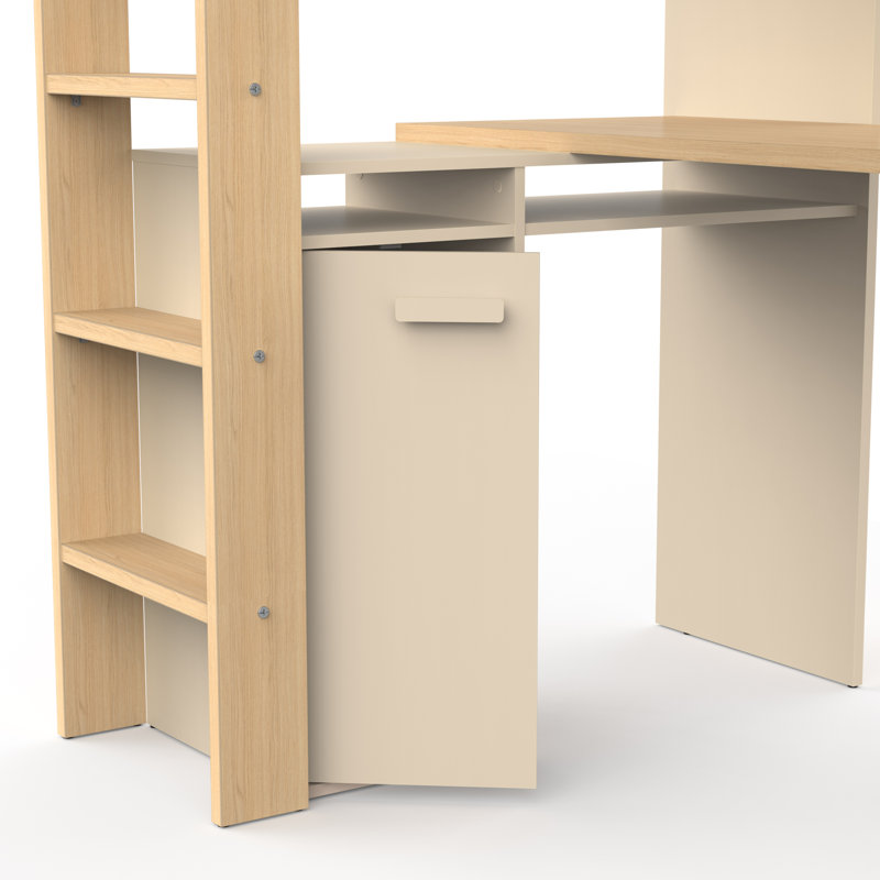 Zarmig European Single (90 X 200 Cm) High Sleepers with Storage Included with Built-in Ladder Included