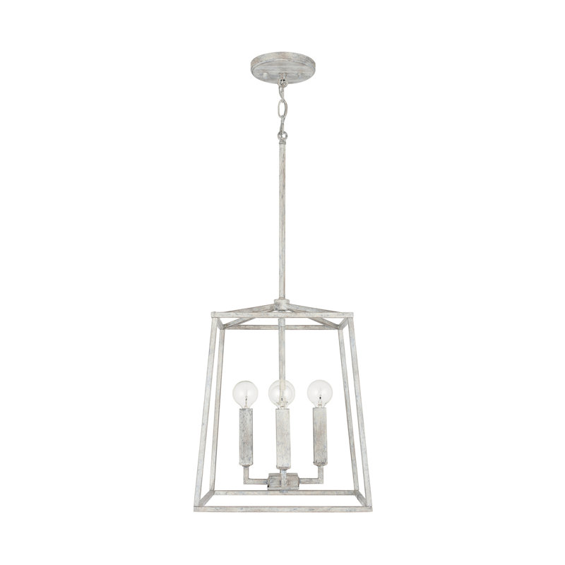 Lustre géométrique à 4 lumières Thea, H 21,75 po x l 12 po x P 12 po, Sable mystique