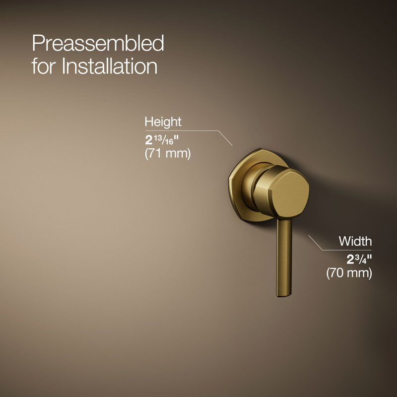 Occasion 2.75" W x 2.81" H Bathroom Sink Handle, Gold