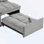 Convertible Chaise Lounge with Adjustable Backrest and Pillows-948558749