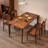 The vintage black walnut dining table-106259274