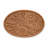 Eangee Handwoven Abaca Bread Warmer Basket with Terracotta Warming Stone, Scroll, Oval, Brown