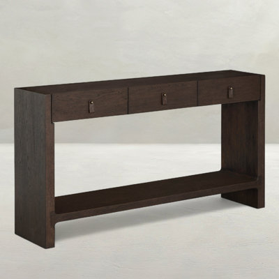 Rook Oak Rectangle Frame Console Table  - Dusk, 60.5 In. W X 33.375 In. H