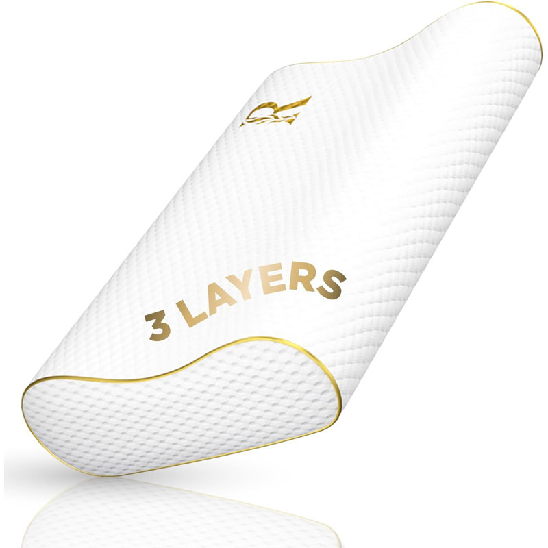 Memory Foam Pillow, Camping Pillow, Cervical Pillow For Neck Pain, Contour Pillow, Pillow For Neck And Shoulder Pain, Neck Pain Pillow