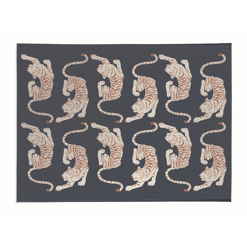 Hey Tiger Area Rug, Rectangle 2' x 3'