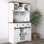 Armoire de bar rustique avec porte de grange coulissante Farmhouse 70 "avec tablettes de rangement Farmhouse
