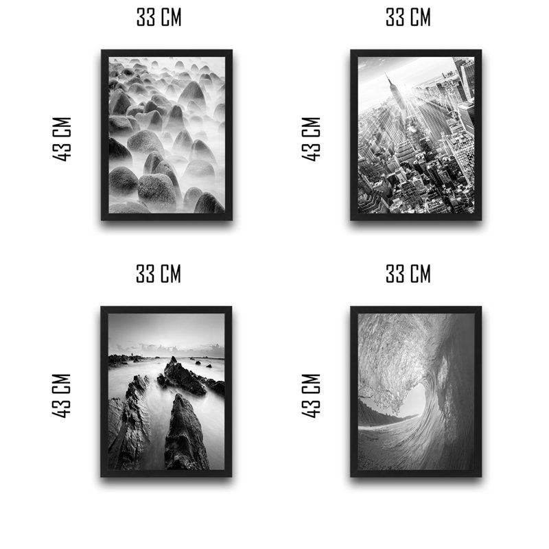 Anonymous - 4 Piece Single Picture Frame Print