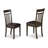 5 Piece Dining Room Table Set Includes a Round Wooden Table and 4 Faux Leather Kitchen Dining Chairs, 42x42 Inch, Cappuccino-125408129-125408126