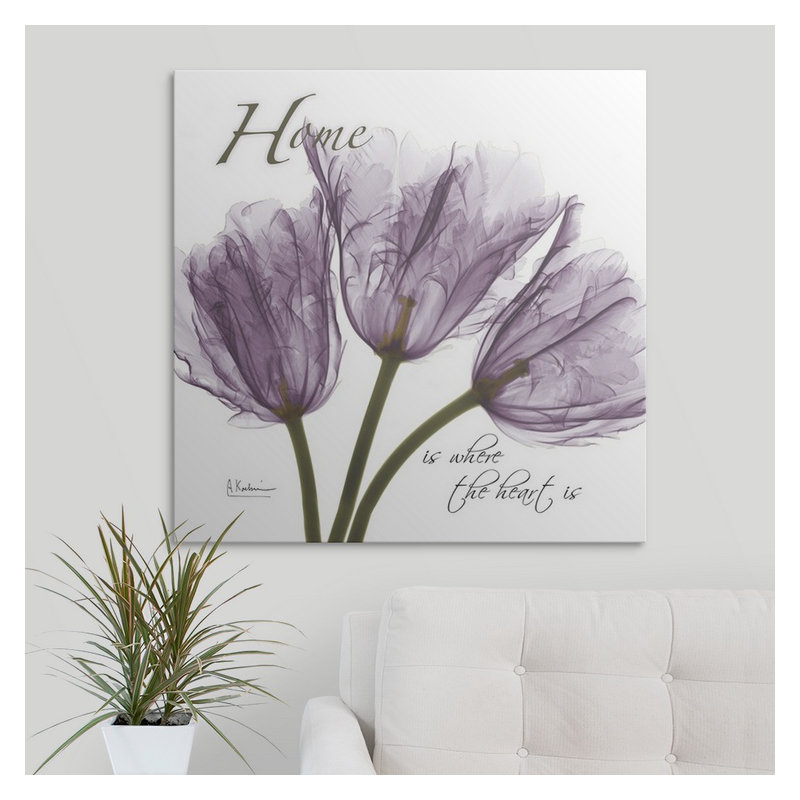 'Tulips Home X-Ray by Albert Koetsier Photographic Print, 35" H x 35" W x 1.5" D, Canvas