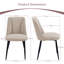 Modern Linen/Suede Upholstered Dining Chair with 8cm Thickened Cushion (Set of 2/4)-417306424-417306427
